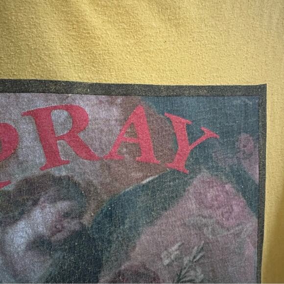 “Pray for Me” Yellow Meme Short sleeve T-shirt Graphic Tee Unisex Men’s size XXL - Picture 4 of 6